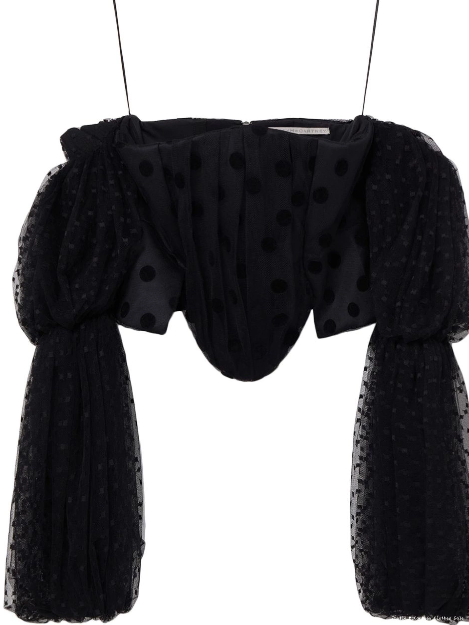 bustier McCartney top Stella Women off-shoulder polka-dot 0712